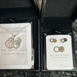 Silver Necklace and Earring Set